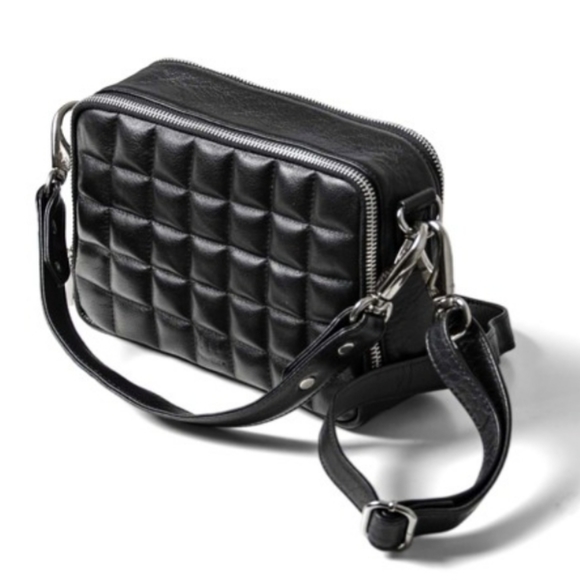 Still Nordic Handbags - Still Nordic Leather Crossbody, Black, 2 Compartment,  NWT